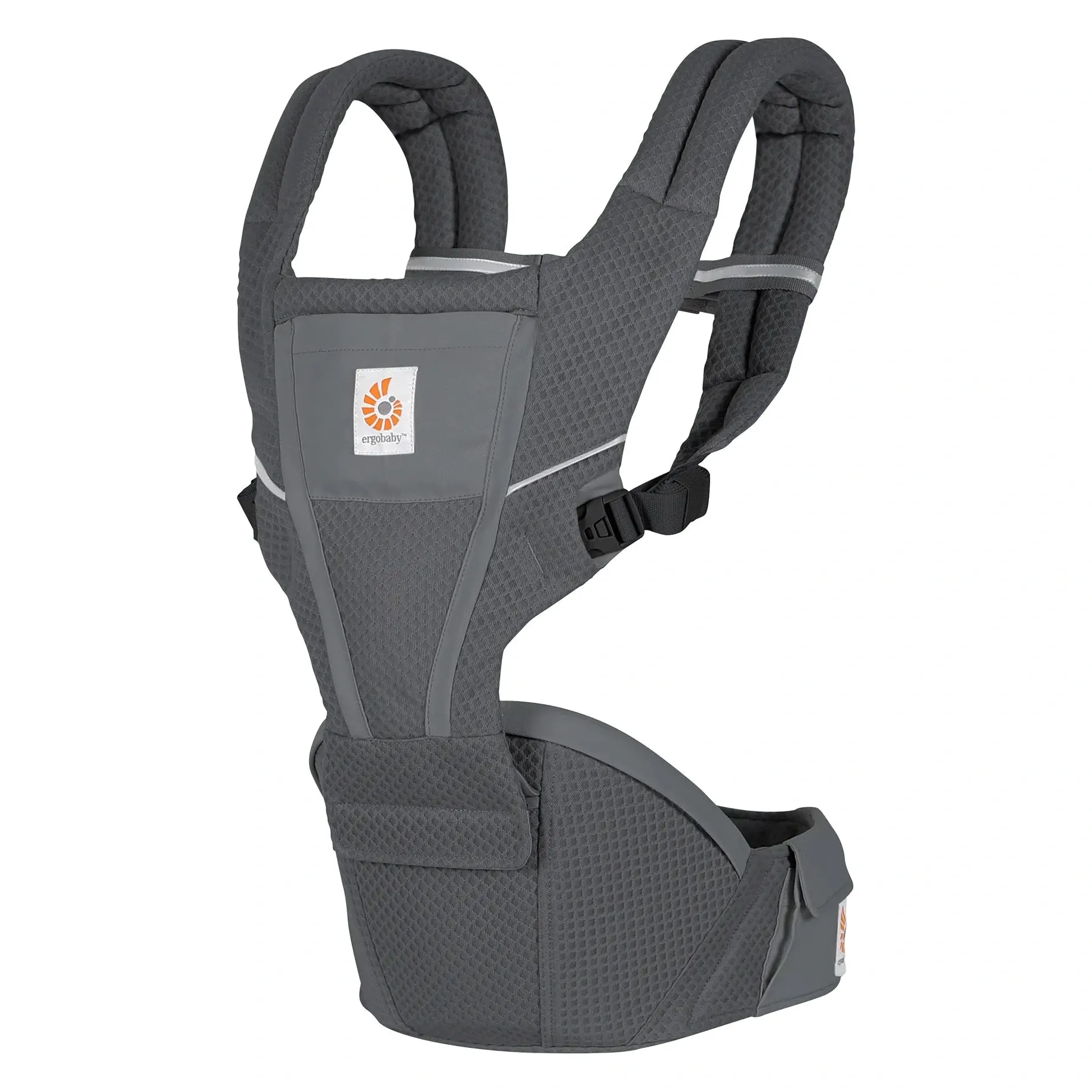 Хипсит Ergobaby Alta цвета Graphite Grey, вид спереди