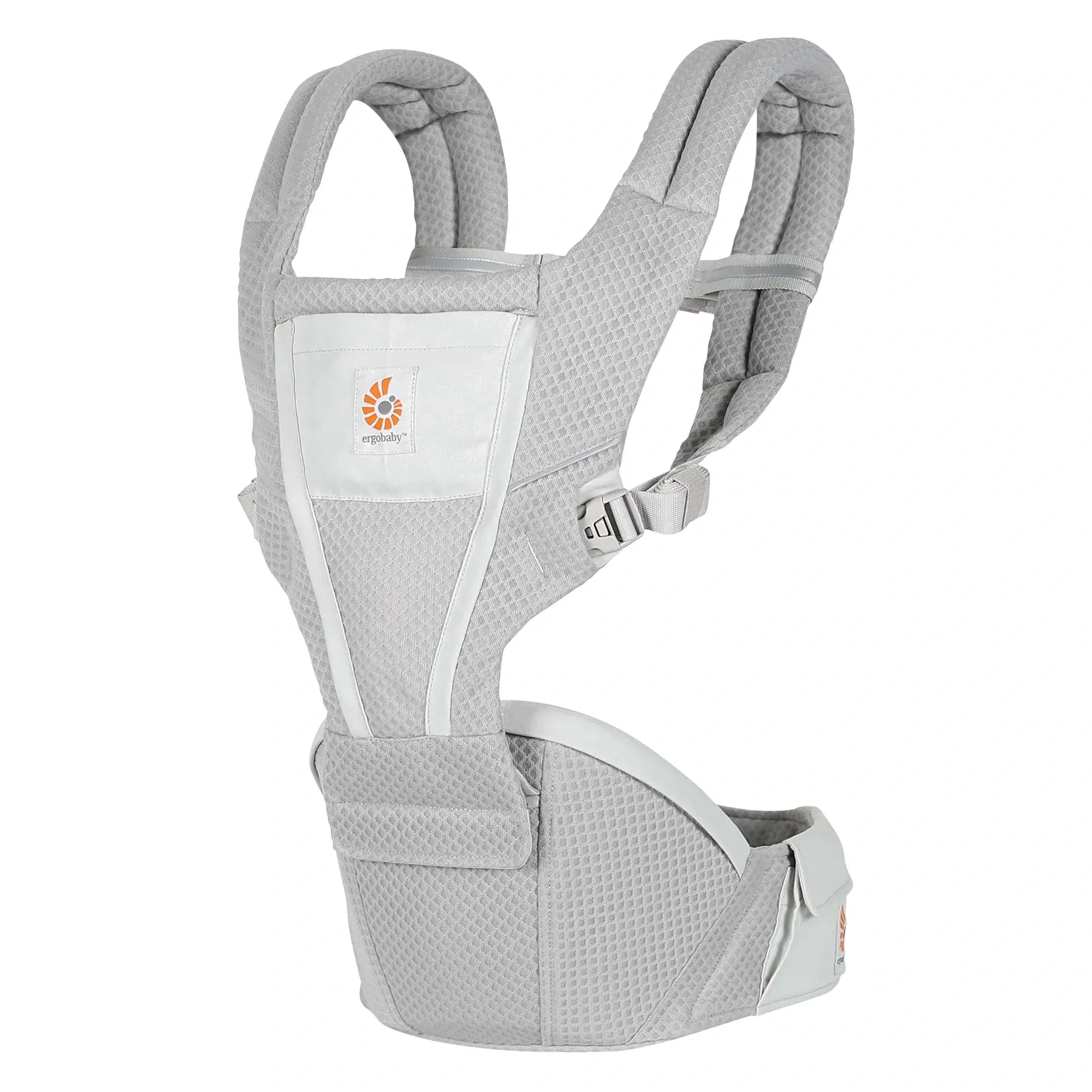 Хипсит Ergobaby Alta цвета Pearl Grey, вид спереди