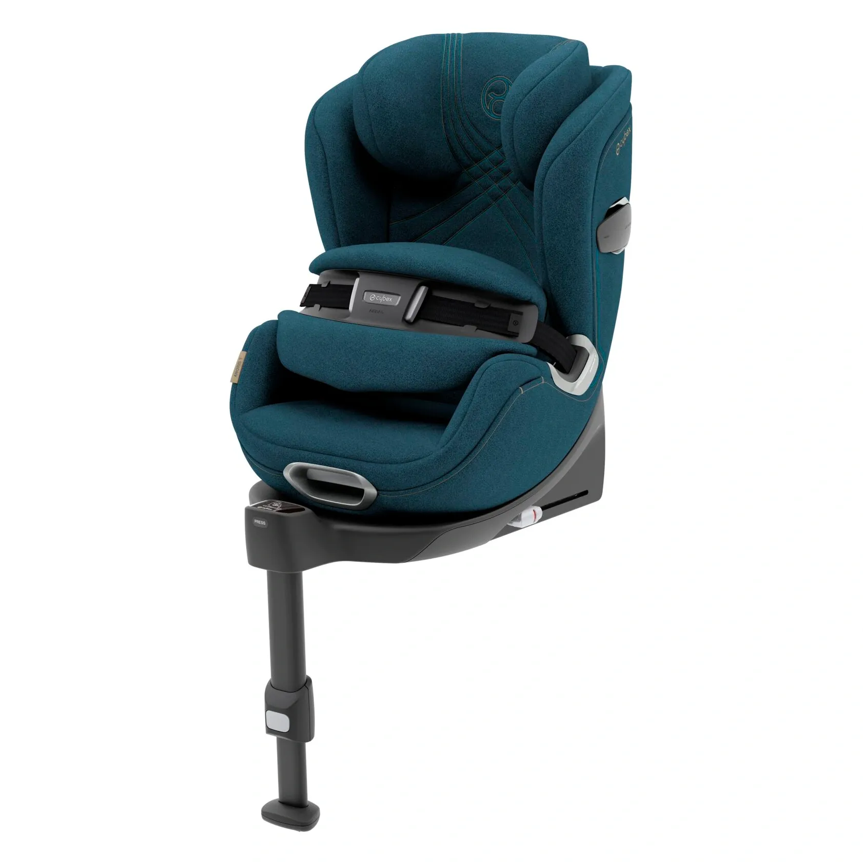 Автокресло Cybex Anoris T i-Size цвета Mountain Blue на базе с упором в пол