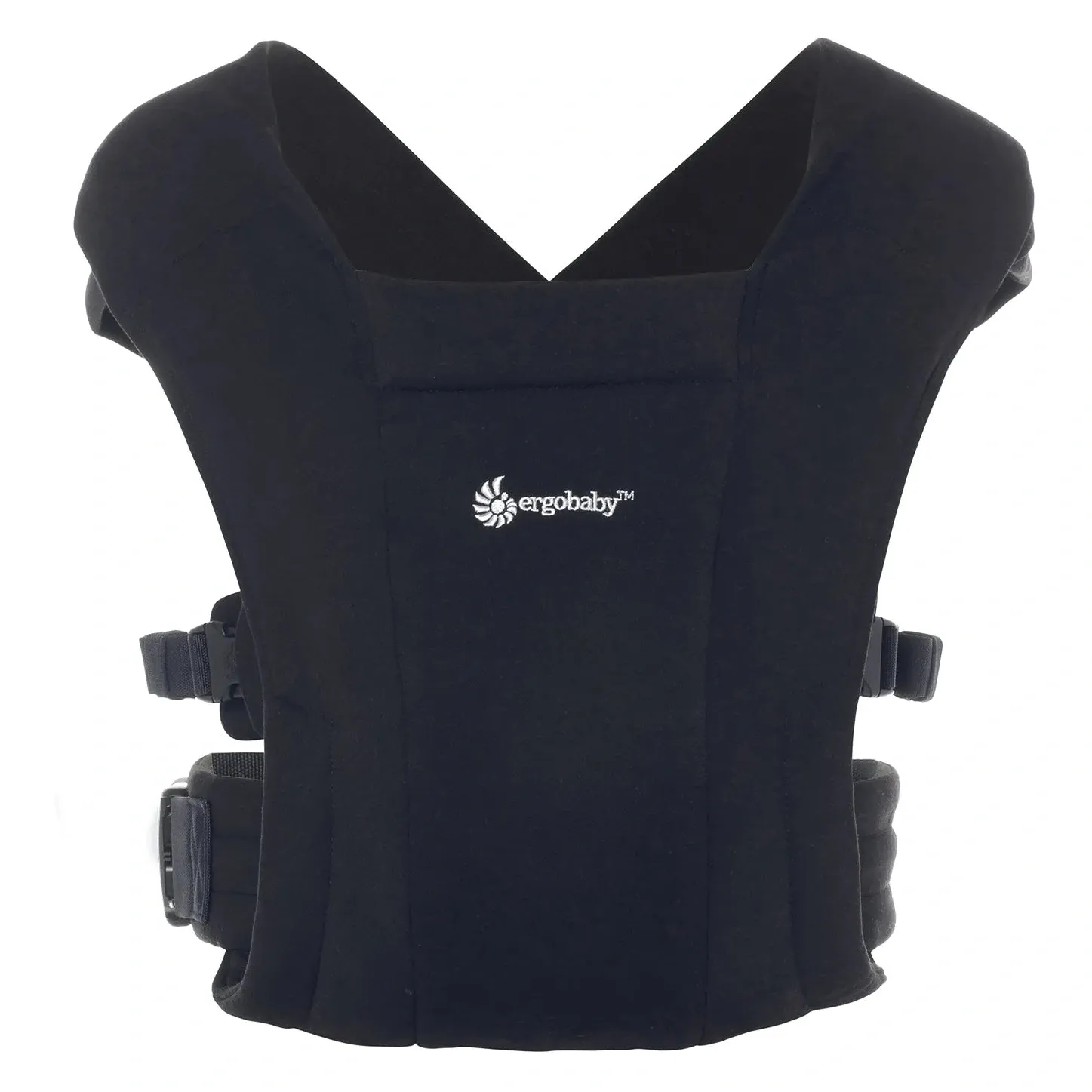 Переноска Ergobaby Embrace чёрного цвета Pure Black, вид спереди