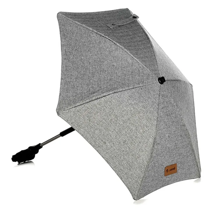 Зонт от солнца Jané цвета Dim Grey, закреплённый на коляске