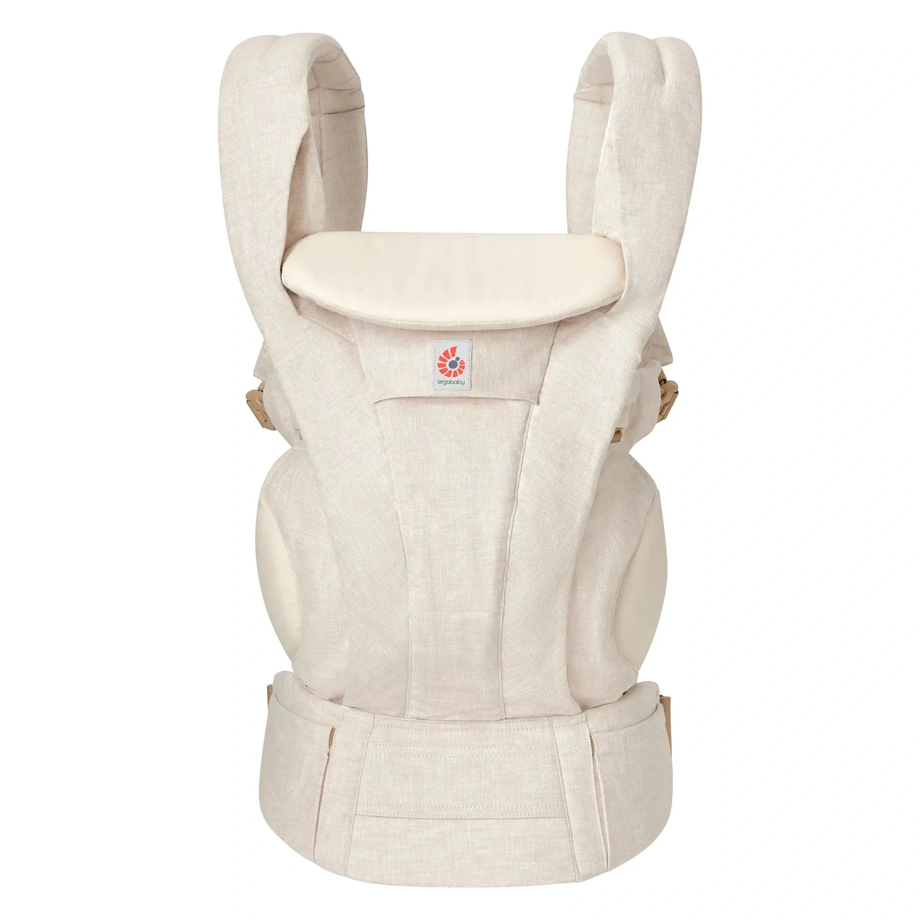Переноска Ergobaby Omni Deluxe Linen цвета Natural Linen, вид спереди