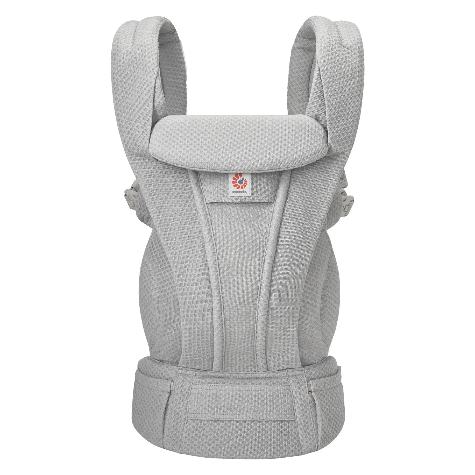 Переноска Ergobaby Omni Deluxe Mesh цвета Pearl Grey, вид спереди