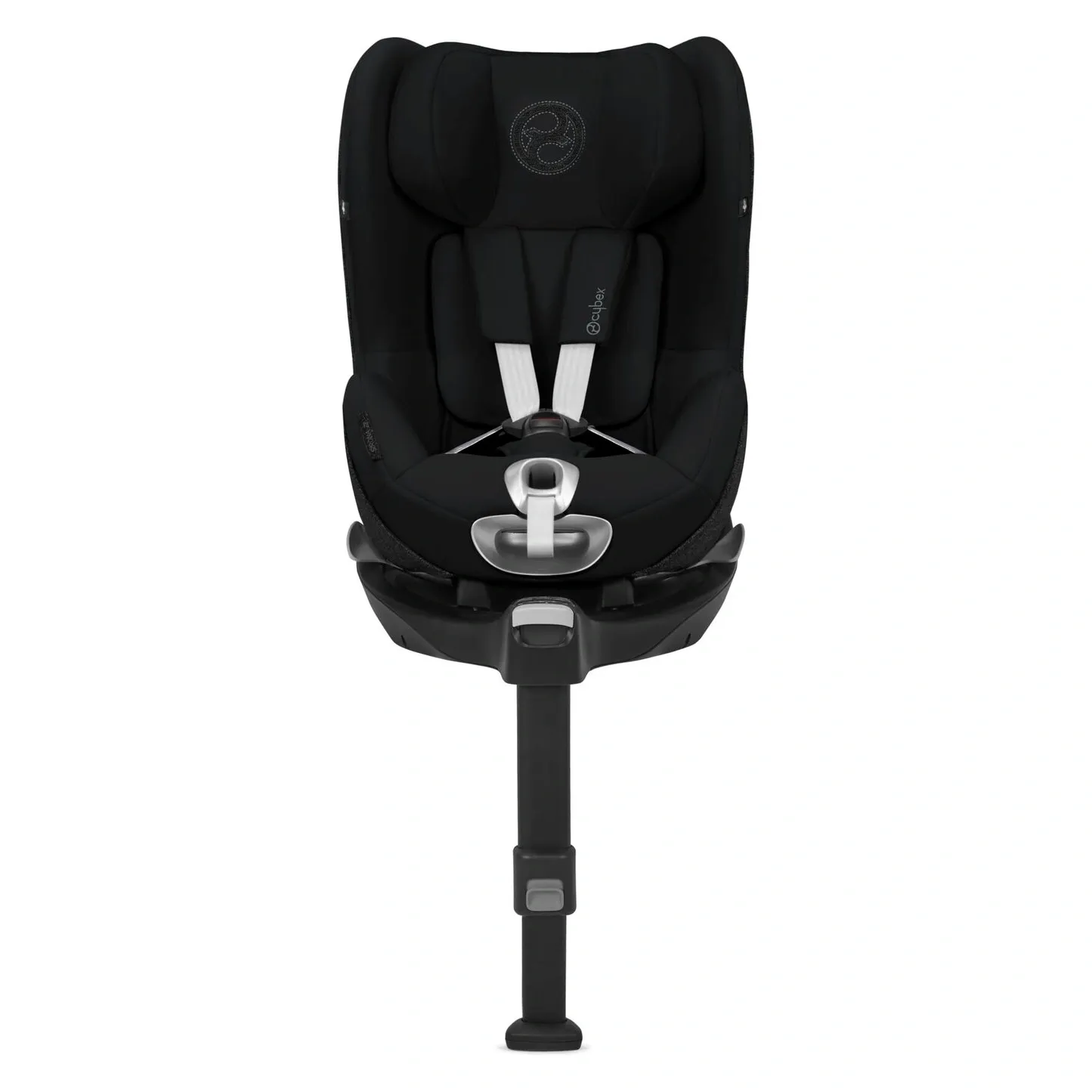 Автокресло Cybex Sirona Z i-Size чёрного цвета на базе с упором в пол