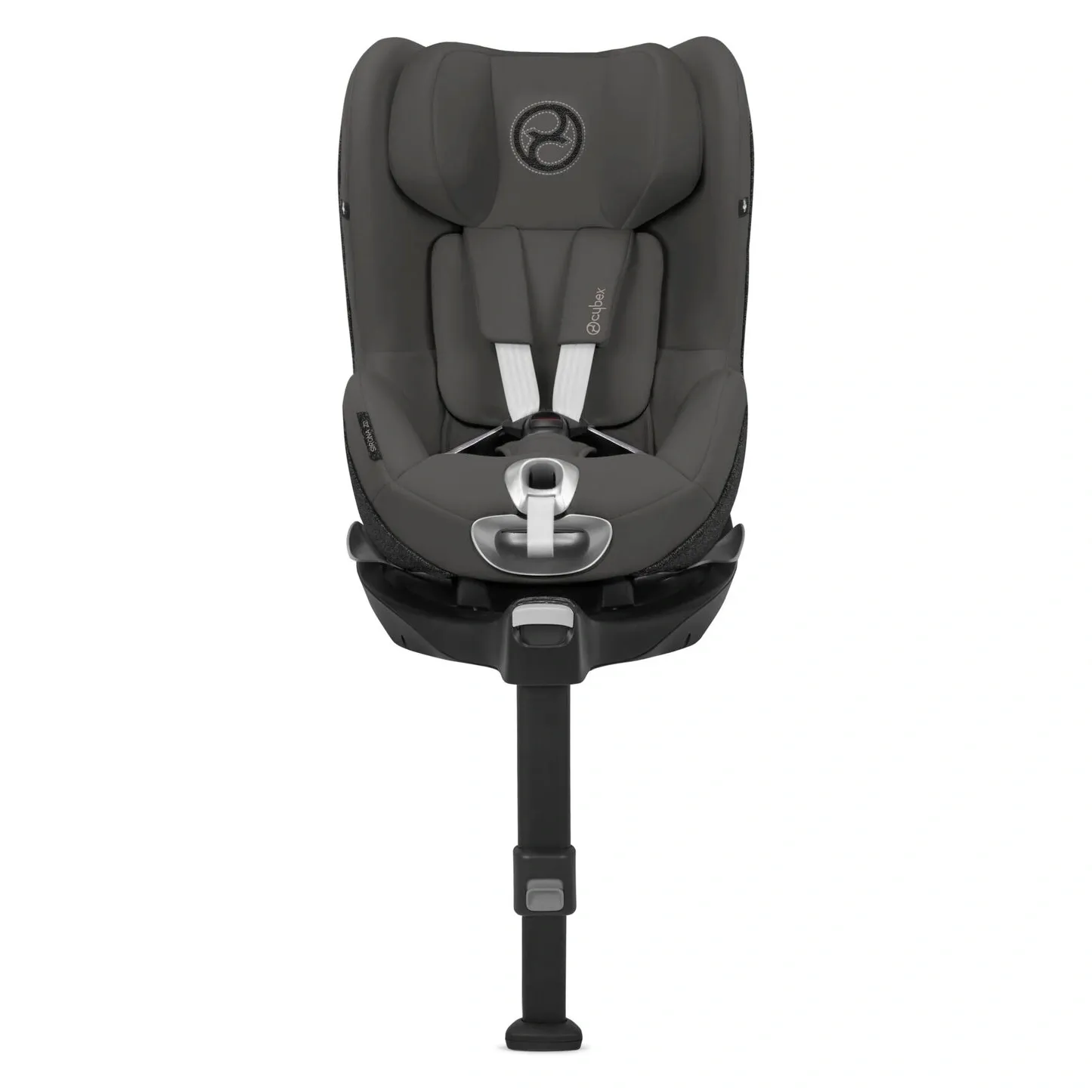 Автокресло Cybex Sirona Z2 i-Size серого цвета на базе с упором в пол