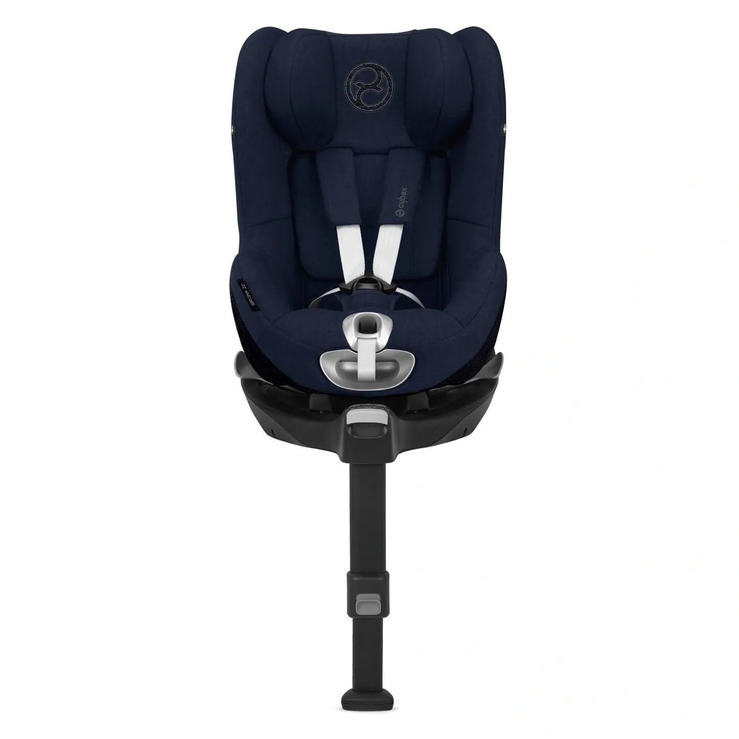 Автокресло Cybex Sirona Z2 i-Size Plus тёмно-синего меланжевого цвета на базе