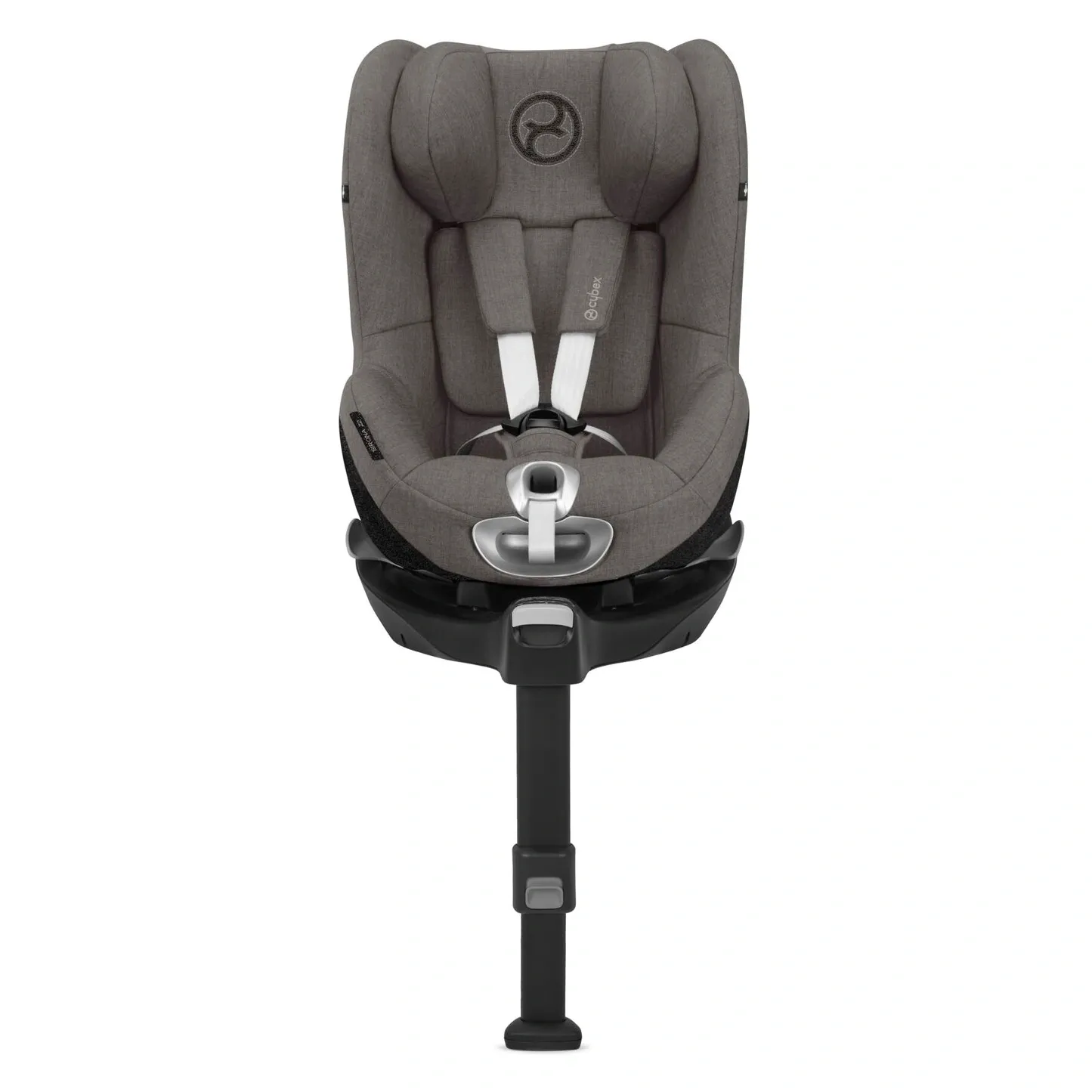 Автокресло Cybex Sirona Z2 i-Size Plus тёплого серого меланжевого цвета на базе