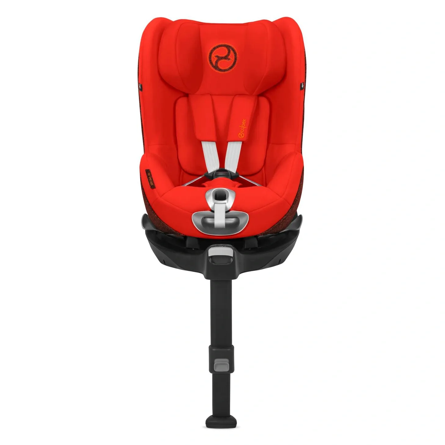 Автокресло Cybex Sirona Z2 i-Size красного цвета на базе с упором в пол